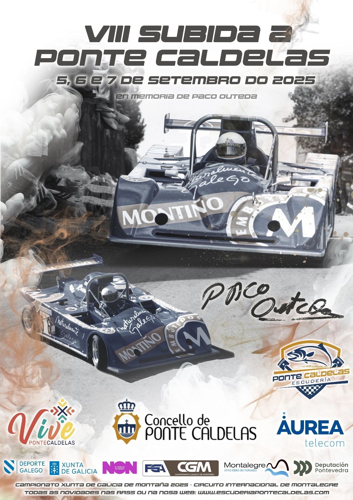 Cartel de la VIII Subida a Ponte Caldelas